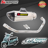 ท่อ grand filano yamahaท่อakrapovic shorty ไทเท-เคฟล่า เสียงแน่นทุ้ม สไตล์บิ๊กไบค์ เสียงไม่แตกในรอบสูง อัตราเร่งดีขึ้น อุปกรณ์ครบชุด พร้อมติดตั้ง รับ