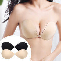 ไม่มีสายGlossy Strapless Push-Upขนาดใหญ่Bra Bra Breathable Tracelessซิลิโคนที่มองไม่เห็นBra