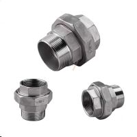 1/4 quot; 3/8 quot; 1/2 quot; 3/4 quot; 1 quot; 1 1/4 quot; 1 1/2 quot; BSP Female To Male Thread 304 Stainless Steel Union Pipe Fitting Connector Adapter Coupler