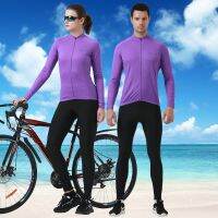 Summer Mountain Bike Riding Long Sleeve Men And Women Suits In Pink Clothes Highway Motor Governor Equipped Trousers