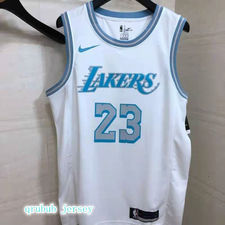 Los Angeles Lakers LeBron James 23 basketball swingman jersey retro nba blue  white edition shirt 2021