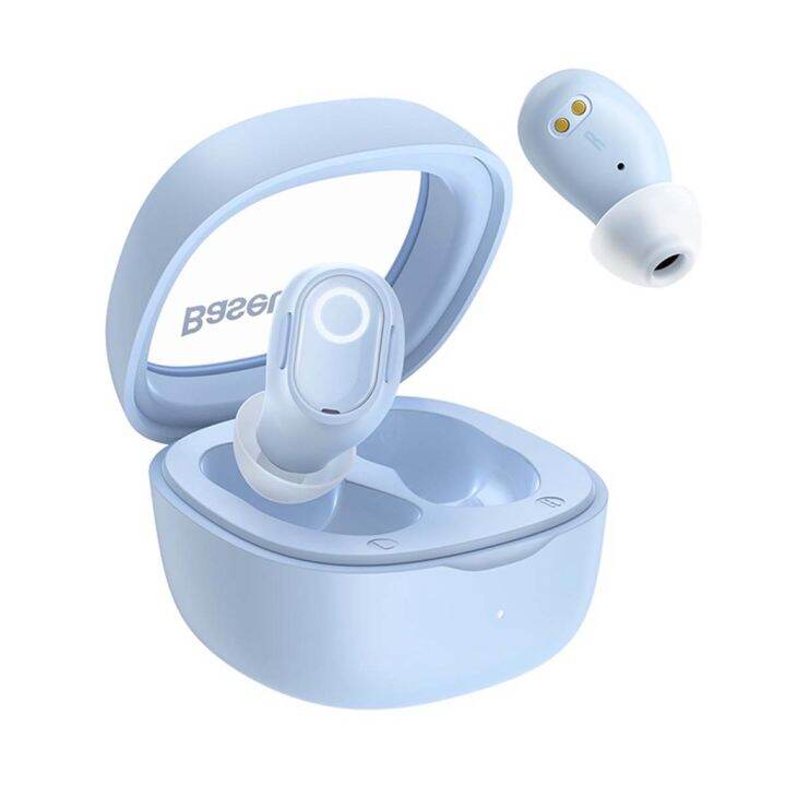 หูฟัง-หูฟังบลูทูธ-baseus-wm02-หูฟังไร้สาย-true-wireless-5-3-tws-เบสแน่น-ควบคุมผ่านแอพได้