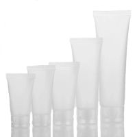 50pcs/lot 15ml 20ml 30ml 50ml 100ml Frosted Clear Plastic Soft Tubes Empty Cosmetic Cream Emulsion Lotion Packaging Containers Travel Size Bottles Con