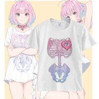 NEW Yuemi Riamu Cosplay T-shirt Summer Short Sleeve T-shirt Mens Top