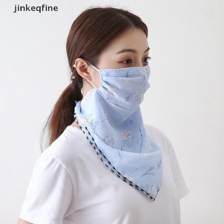 jinkeqfine-หน้ากากผ้าพันคอ-ผ้าชีฟอง-ป้องกันรังสียูวี-ป้องกันไข้หวัดใหญ่