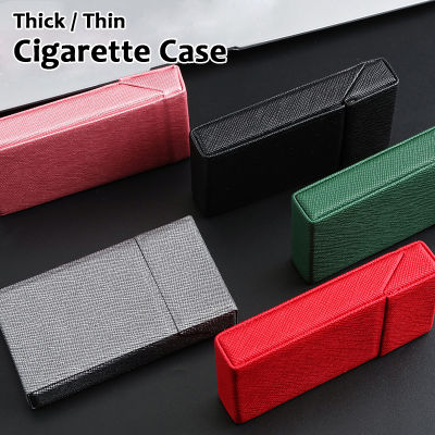 20pcs Cegarretes Case PU Leather Sleeve Short and Long Ciggarrete Cover Ultra Thin Clip Magnetic Flip Lid