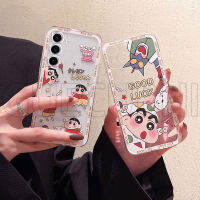 ซิลิโคนเคสGalaxy S23 ultra มาก S23+ 2023การ์ตูนยอดนิยมน่ารัก Shinchan TPU Anti-Scartch นิ่มโปร่งใสเคสโทรศัพท์ Samsung S23+ S23สวยงามเคสโทรศัพท์