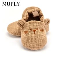 【hot】！ Infant Slippers Toddler Baby Boy Knit Crib Shoes Cartoon Anti-slip Prewalker