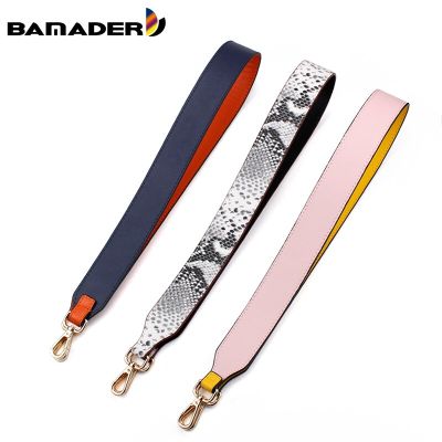 BAMADER Long 95CM Shoulder Bag Strap Detachable Snake Pattern Shoulder Strap High Quality Leather Belts Accessories for Handbags