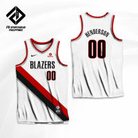 SCOOT HENDERSON PORTLAND TRAIL BLAZERS FULL SUBLIMATED JERSEY