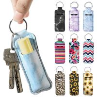 【DT】1PC Lipstick Cover Keychains Chapstick Holder Key Chain Lip Balm Lipsticks Keyrings Bag Accessories Jewelry Gift New Fashion hot