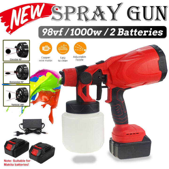 98vf 1000W Cordless Electric Paint Sprayer Nozzle Paint Sprayer