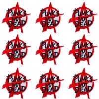 Pulaqi 10PCS Punk Patch Letters Water Wholesale Patches Iron On Patches For Clothing Stripe Wholesale Dropship Custom Patch