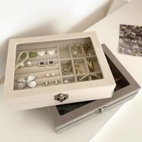 Jewelry Storage Box Earring Ring Necklace Organizers Storage Transparent Jewlery Holder Display Box for Jewelry Classification