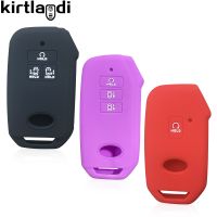 fvdbsdv Silicone Car Key Case Cover for KIA Sportage K5 Cerato Carnival Sorento Stinger Seltos Holder Keychain Smart Remote Keyless Cap