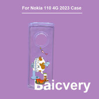 For nokia 110 4g 2023 Caseing Silicone TPU Cover Phone Funda Coque On for nokia 110 4g 2023 Protective Cases