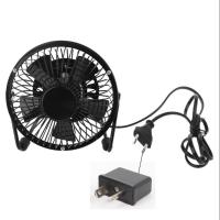 2020 New US EU UK Plug AC 110V 220V Electric Fans Table Metal Fan Small Desktop Fan Suitable for Home and Office Personal Fan