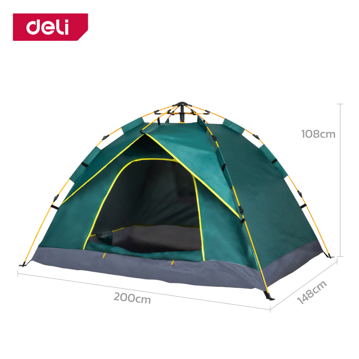 deli-เต็นท์โดม-เต็นท์แคมปิ้ง-เต็นกางอัตโนมัติ-เต็นท์-ติดตั้งง่าย-พับเก็บง่าย-ระบายอากาศได้ดี-มีฉนวดกันความร้อน-กางอัตโนมัติ-camping-tent