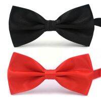 1PC Men Ties Fashionable Butterfly Party Business Wedding Red Bow Bowknot Color Tie Black Male Accessories Female H6O6