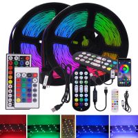 ✉卍✆ 5M 10M 15M LED Strip Light USB Bluetooth RGB 5050 5V Flexible LED Lamp Tape Ribbon TV Desktop Screen BackLight Diode Rope