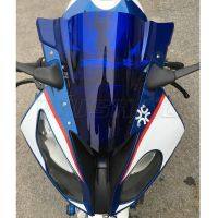 หน้าจอกระจกบังลมหน้าแบบฟองคู่สำหรับรถจักรยานยนต์2015 2016 2017 2018 BMW S1000RR S 1000 RR 1000RR ควันอิริเดียมสีดำ