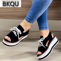 【A Creatively】 NewWomen Squ Thick Soled Woman ShoesUp Sandal Fashion Solid Beach Shoes 2022