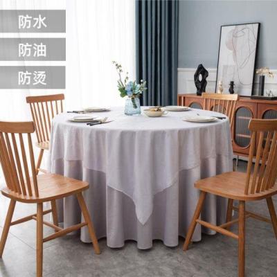 （HOT) ผ้าปูโต๊ะสีขาวหนาพิเศษสีขาวกันน้ำและน้ำมันสีทึบโต๊ะกลมสี่เหลี่ยมผ้าปูโต๊ะสีขาวแม่เหล็กแบบใช้แล้วทิ้ง