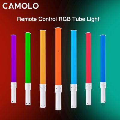 RGB Handheld Led Video Light Wand Photographic Lighting Stick with Rechargable Battery for Fill Light Phone Camera Flash Lights
