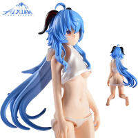 Genshin Impact อะนิเมะรูป Hentai Ganyu สาวเซ็กซี่18ซม. Figurine เสื้อผ้าที่ถอดออกได้ PVC รูปปั้นตุ๊กตา Decora ของเล่นของขวัญ