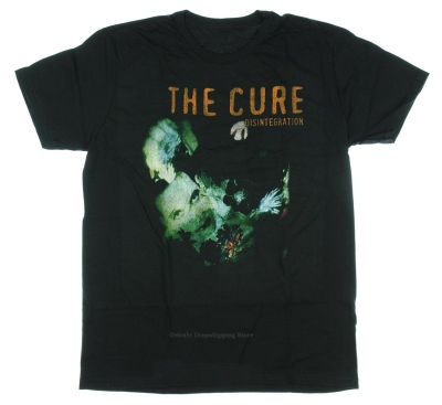 【New】 ผู้ชาย T เสื้อ Cure Disintegration Top ผู้ชายแฟชั่น Cotton เสื้อยืดเด็ก Hip Hop Tees Tops Boy ขนาดใหญ่ Tshirt สีดำผู้หญิง Tee