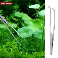 27CM Stainless Steel Tweezers Aquarium Live Tank Curve Plant Long Tongs Scissor