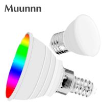 [HOT QQZIWWUJJWG 104] LED E27 RGB 220โวลต์ E14หลอดไฟ LED สมาร์ทโคมไฟ GU10สปอตไลสีโคมไฟ Lampe Led Gu5.3แสง MR16หรี่แสงได้หลอดไฟสำหรับตกแต่งบ้าน