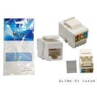 HOT SALE Jack RJ45 หัวเต้ารับตัวเมีย CAT6 ยี่ห้อ GLINK ##ทีวี กล่องรับสัญญาน กล่องทีวี กล่องดิจิตัล อิเล็แทรอนิกส์ เครื่องบันทึก กล้องวงจรปิด จานดาวเทียม AV HDMI