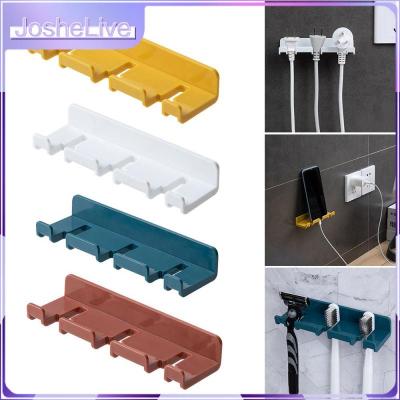 Free Punching Toothbrush Storage Rack Wall Mount 1pcs Toilet Stick Hooks Abs Toothbrush Holder Bathroom Accessories Strong Paste Bathroom Counter Stor