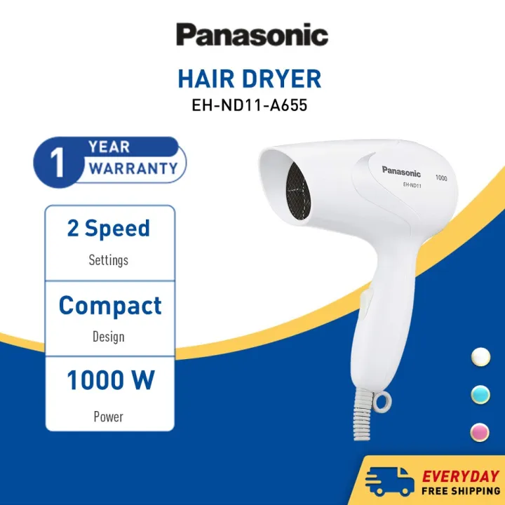 Panasonic Hair Dryer Eh Nd11 Compact 2 Speeds Eh Nd11 A655 Clic Strong Wind Temperature Adjust 6610