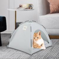 เต็นท์สัตว์เลี้ยงพับ Cat Nest ฤดูร้อน Cool Water Wash Cool Mat Cat Nest Outdoor Camping Cat อุปกรณ์เสริมสีทึบ Cat Bed Nest