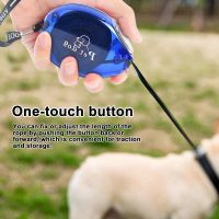 Dog Traction Rope Retractable Nylon Rope Dog Leash For Dog Training AntiChewing Walking Leash With Anti-Slip Handle Pet Supplies