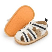 【hot】！ KIDSUN 2021 New Baby Shoes Outdoor Infant Boy Leather Rubber Sole Flat Toddler Sandals Newborn