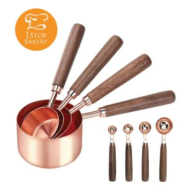 SNY Copper Measuring Cup and Spoon Set of 8-Piece / ช้อนตวง ถ้วยตวง