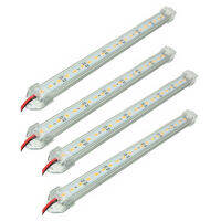 4Pcs LED Strip Light Bar โคมไฟสีขาวอบอุ่น IP65กันน้ำ6000K-6500K 12V 9W 5630สำหรับเรือ Camping Caravan