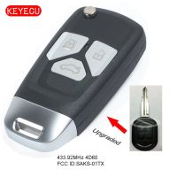 Keyecu ชิป4d60กุญแจรีโมท433.92Mhz สำหรับ Chevrolet Optra Lacetti Fcc Id: Saks-01tx