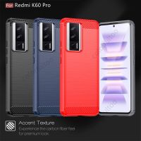 เคสคาร์บอนไฟเบอร์สำหรับ Xiaomi Redmi K60 Pro K 60 K60Pro RedmiK60 RedmiK60Pro เกราะเคสโทรศัพท์นิ่ม TPU คาร์บอนไฟเบอร์แฟชั่นฝาครอบด้านหลัง