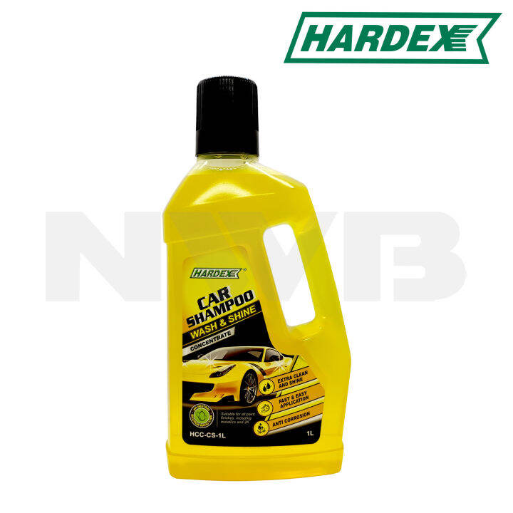 Hardex Car Shampoo Wash & Shine 1 Liter (Concentrate Dilute to 100