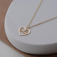 Mini-World Exquisite Dainty Love Pendant Necklace Personality Name Necklace Immortal Steel Jewelry for Women Anniversary Gift