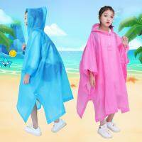 Rain Poncho Fashion Waterproof Portable Non-Disposable Travel Rain Gear Coat for KidsOutdoor Travel Kids Rain Poncho