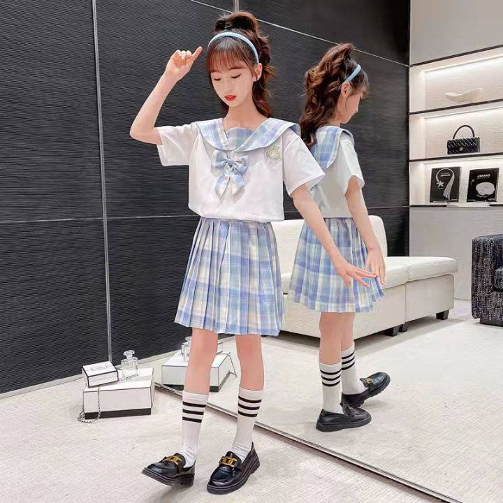 girls-jk-suit-summer-dress-2023-new-kids-skirt-summer-uniform-college-style-pleated-princess-dress-3w04