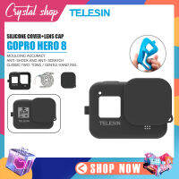 Telesin เคสกันกระแทก เคสซิลิโคน Gopro 8 รุ่น GP-PTC-801-BK ฝาปิดเลนส์ Silicone Frame Case อุปกรณ์เสริมกล้อง