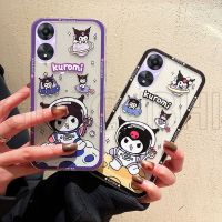 เคสโทรศัพท์มือถือสำหรับ OPPO A38 4G 2023การ์ตูนน่ารักใหม่ลาย Kuromi โปร่งใสคุณภาพสูงนิ่มเคสโทรศัพท์ซิลิโคนนิ่มเคส OPPOA384G