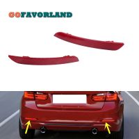 Left Right Pair Rear Bumper Reflector Warn Light Red  63147301187 63147301188 For BMW 3 Series F30 F31 F35 2012 2013 2014