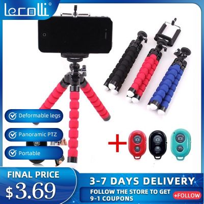 Mobile Phone Holder Flexible Octopus Tripod Bracket For Mobile Phone Camera Selfie Stand Monopod Support Photo Remote Control Car Mounts